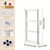 1pc Bag Storage Artifact, Home Bedroom Door Rear Bag Rack, Multi-layer Ultra-thin Storage Cabinet, Large Capacity Door Rear Shelf