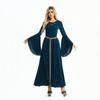 Medieval Renaissance Costume Dress Women Vintage European Peasant Farm Outfit Cosplay Stage