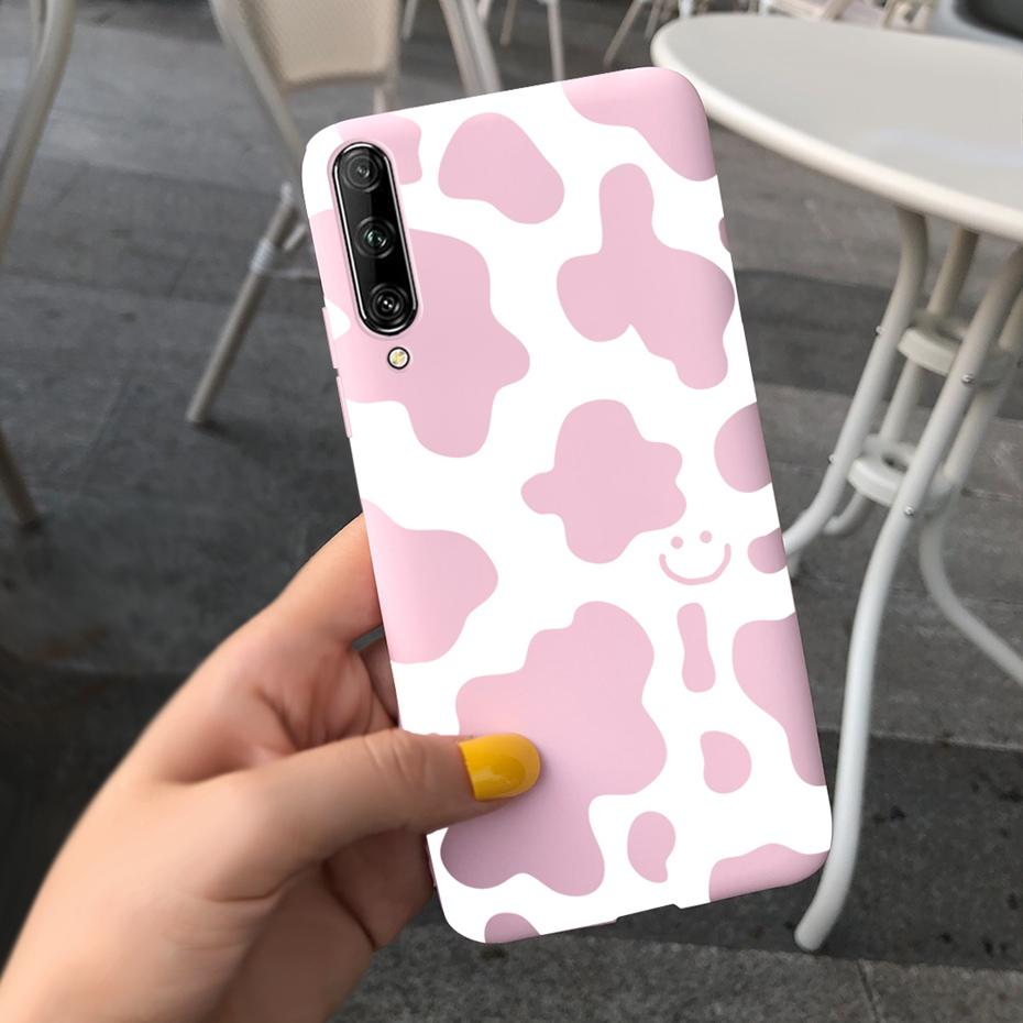 For Huawei Y9s Case Lovey Pattern Macaroon Silicone Soft TPU Back Cover For Huawei Y9S Y 9s SKT-L21 STK-LX3 STK-L22 Phone Cases