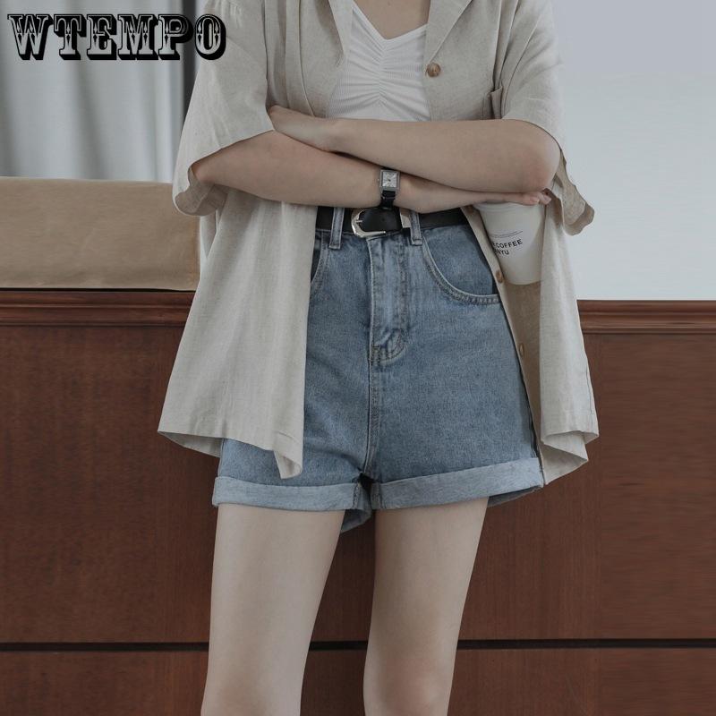 

Women s Denim Shorts Summer High Waist Casual Wide Leg Hot Shorts for Women 2XL