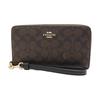 Coach 19 Brand Logo Zipper Wallet Women Wallet Walnut CW778-IMXAQ