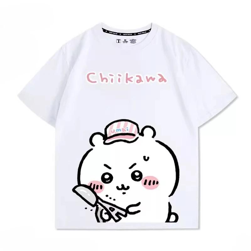 Cute Cartoon Printed Men's and Women's T-shirts for Outdoor Street Leisure, Fashion, Sports, Harajuku Children's Short Sleeves
