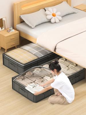 Large Clothes Storage Bag Under Bed Foldable Quilt Clothes Storage Bag Doggy Bag Bedroom Dormitory Organizer Bag