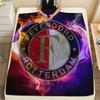 Feyenoord logo Print Flanellen Deken, Hoge kwaliteit Comfortabel voor Alle Seizoenen, Woondecoratie, Warmte en Comfort
