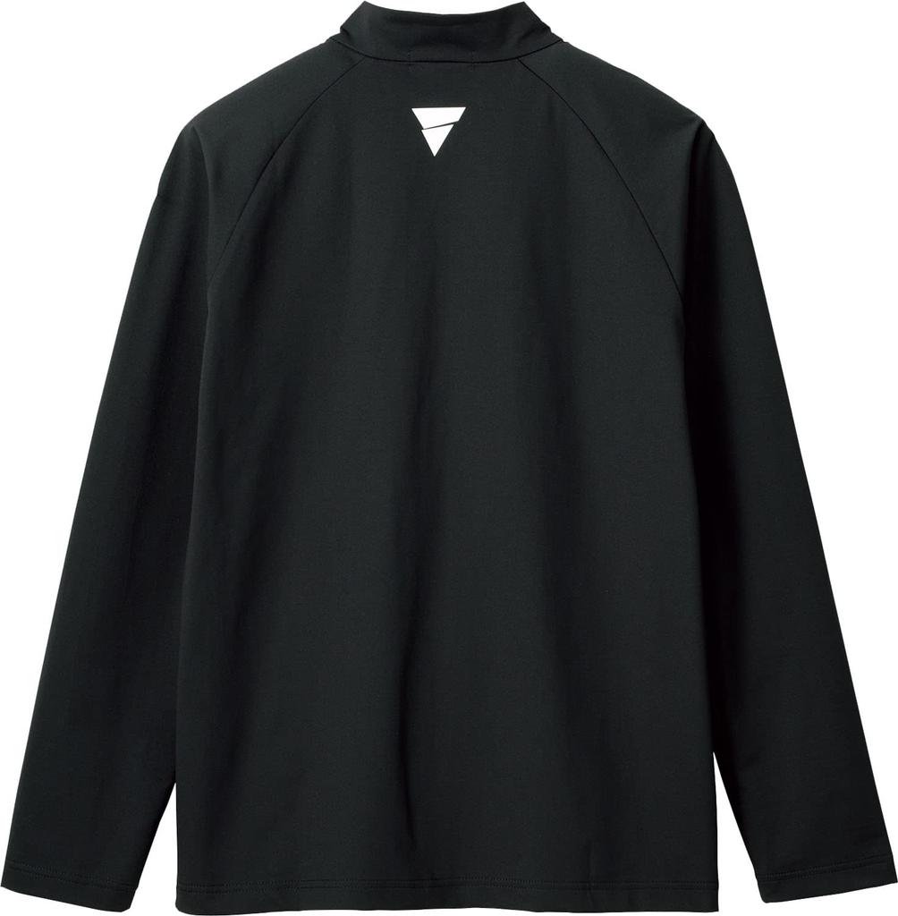 VICTAS Table Tennis Training Jersey V-NJJ307, Unisex, Black (1000), Size M, 542301
