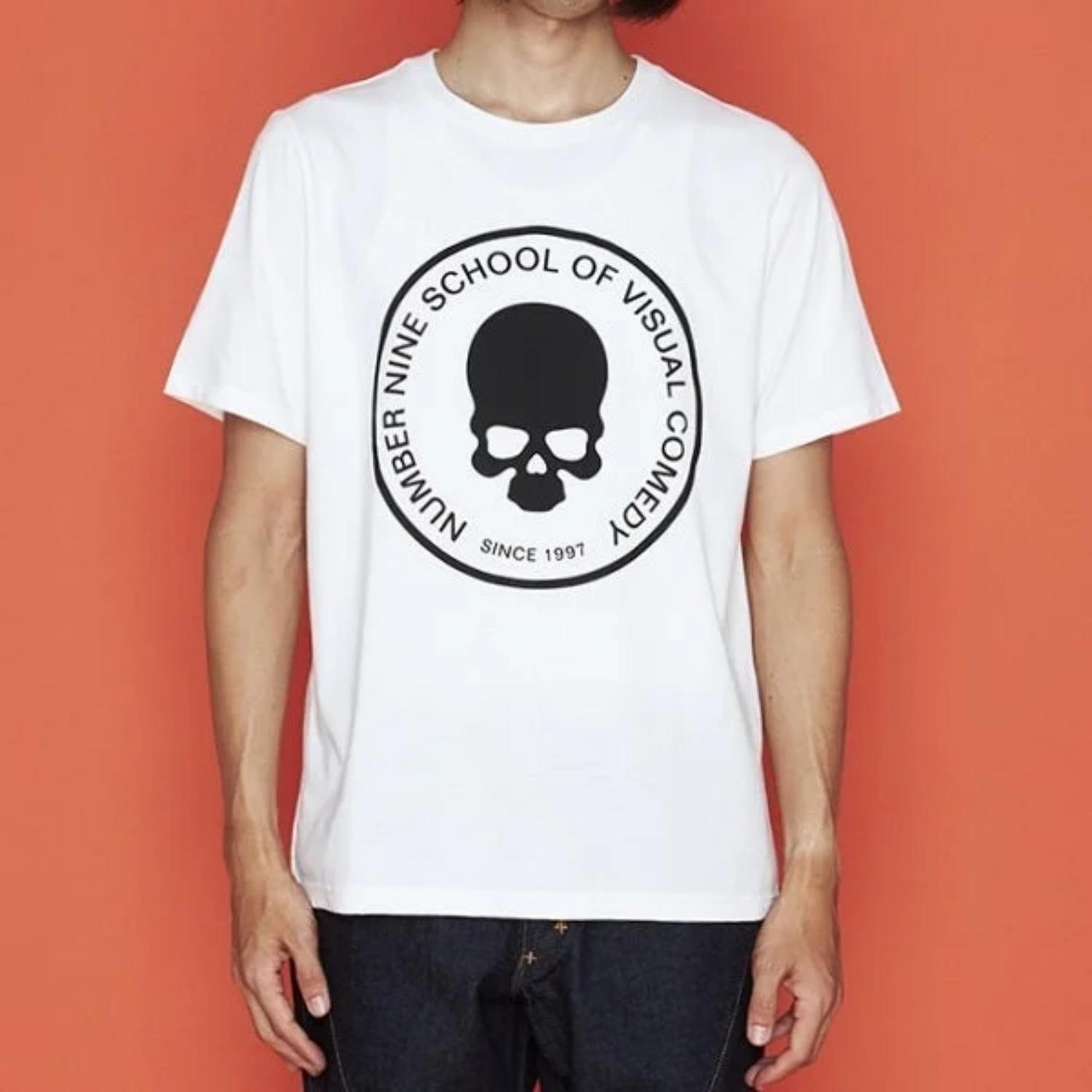 

Number Nine 04S Skull Print Y2K Men s and Women s Print Short-sleeved Shirt Dark European and American High-quality Top 2026 XXXXXL чорний