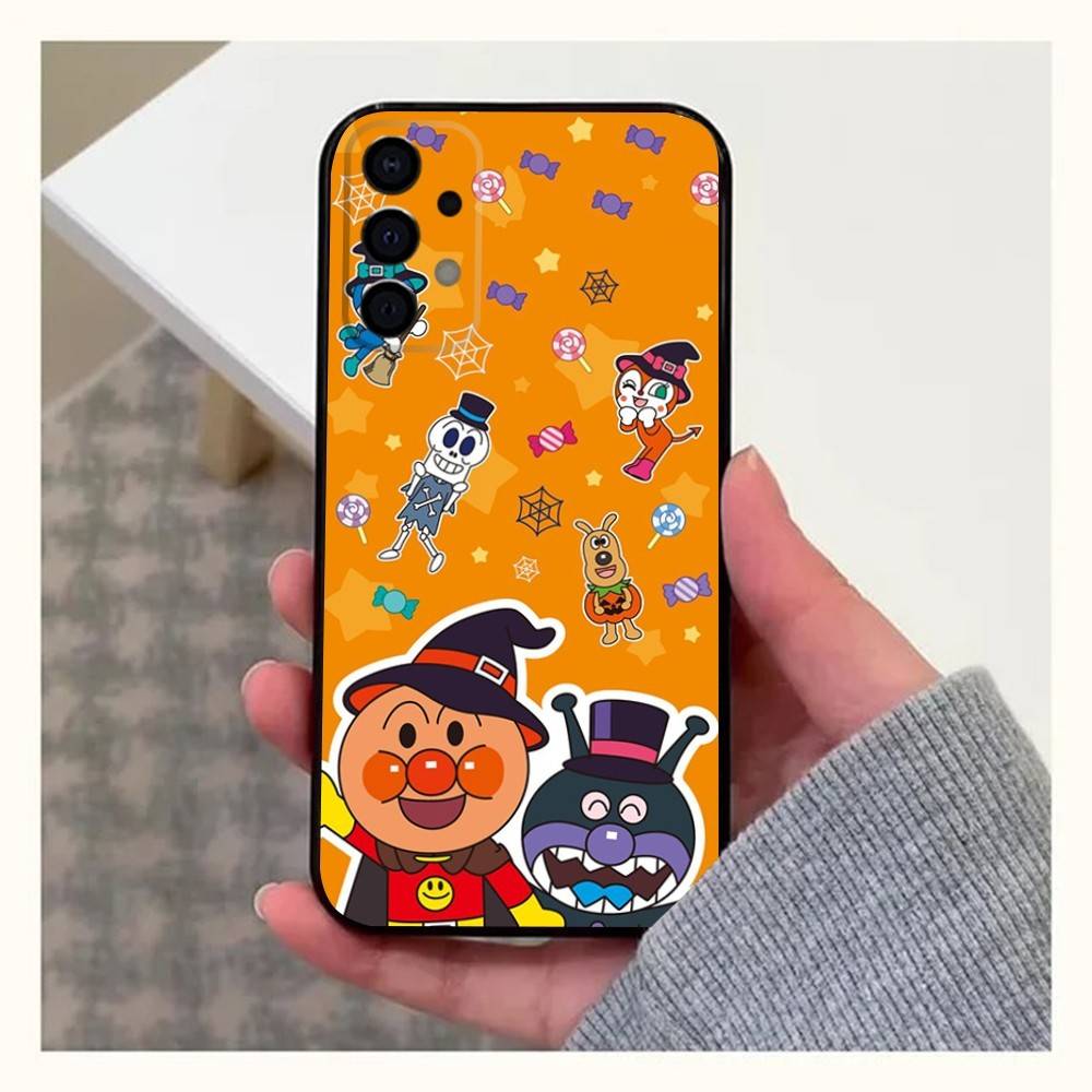 Manga A-Anpanman Cute Phone Case For Samsung Galaxy A20,A21s,A22,A31,A32,A52,A53,A72,73,A80,A91 Soft Black Cover