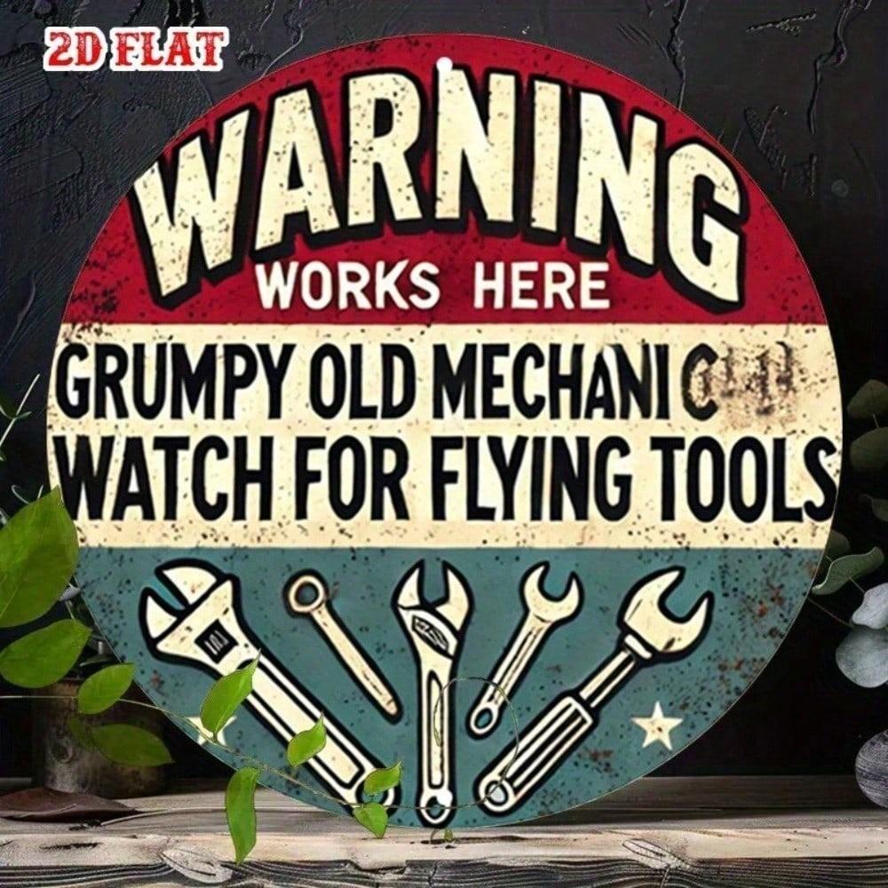 

Retro Metal Tin Sign 8x8 Inch Vintage Wall Art for Garage Man Cave Pub Bar різнокольоровий