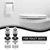 2PCS Heavy-duty Toilet Seat Fasteners Top-mounted Toilet Seat Hinge  Bathroom Maintenance