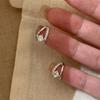 Classic High-end 1cm Diamonds Small Inlaid Square Circle Earrings for Women Single Row Light Luxury Earring Hoop Fashion Jewelry
