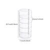 Transparent Rotating Dustproof Jewelry Box Multilayer Bracelet Earring Hairpin Jewelry Display Rack Storage Box Organizer Case