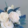 Artificial Rose Silk Flowers Glorious Flower Bouquets for Wedding Party Bridal 11'' Wedding Romantic Blue Theme Wedding