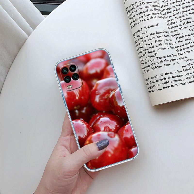 Kirsch-Sommerfrucht Transparente Handyhülle für Motorola Moto Edge Plus G200 G23 E13 E15 E20 E30 G62 G71 G72 G75 G24 G15 Power