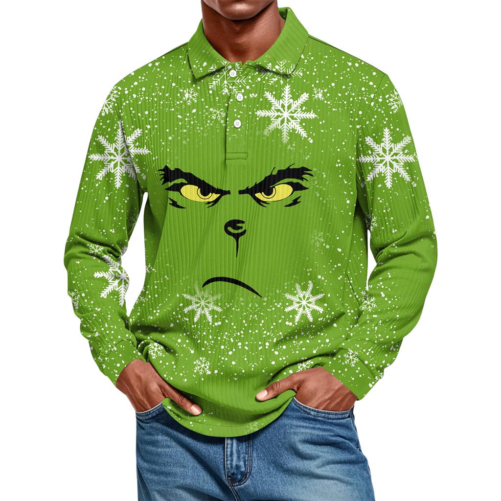 Lässiges, einfarbiges Herrenhemd mit langen Ärmeln