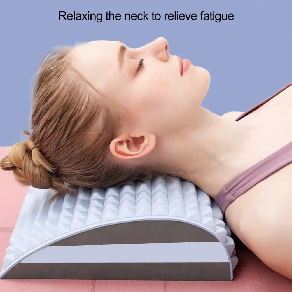 Waist Support Massagers Back Stretcher Neck Pillow Posture Corrector Lumbar Cervical Traction Pillow Relieve Herniated Disc Tool