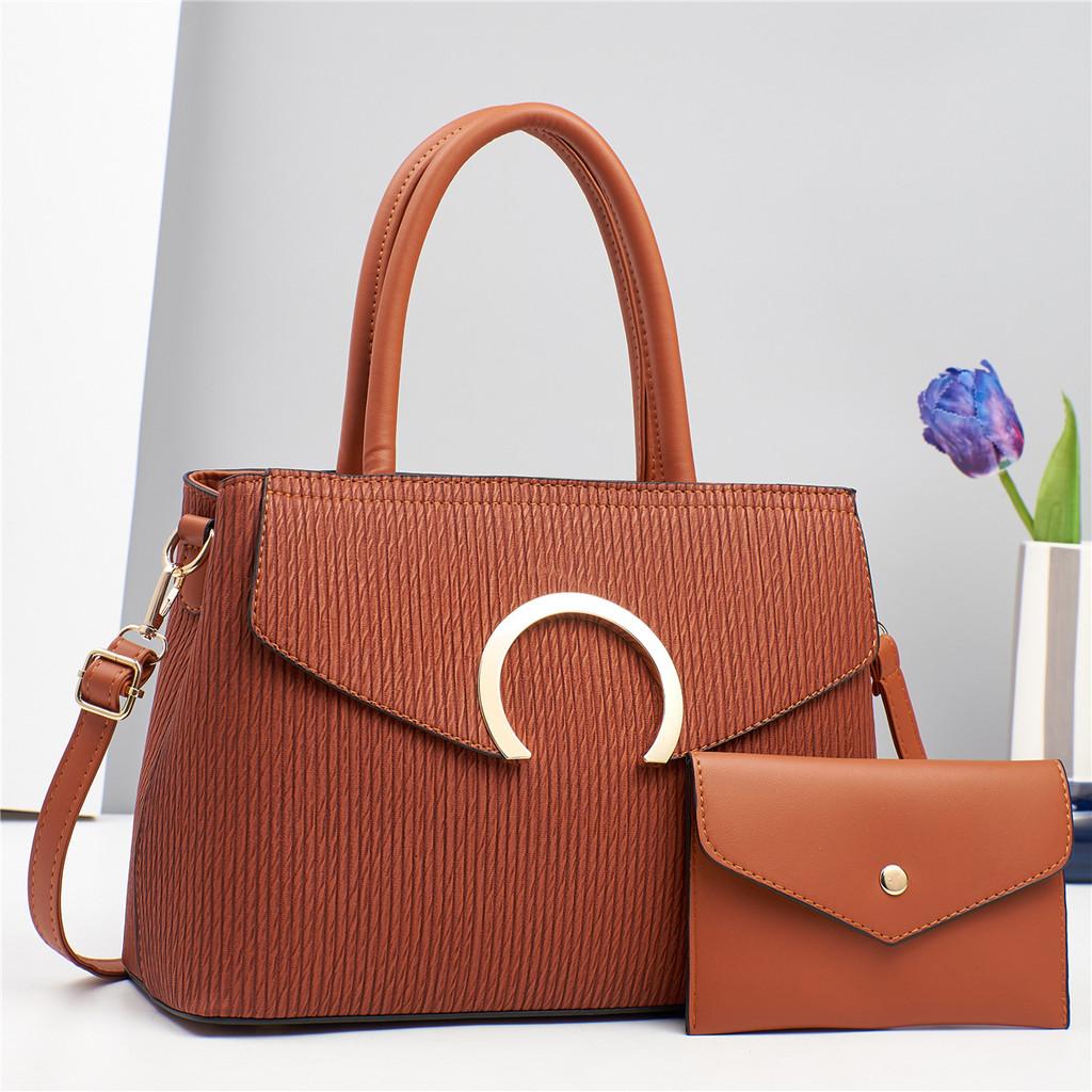 Spacious And Classic Pu Leather Tote Bag For Women Ideal For Outfits Daily