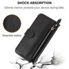 For Samsung Galaxy A17 5G/A17 4G/A26 5G Case Zipper Pocket Wallet Leather Phone Cover with Wrist Strap