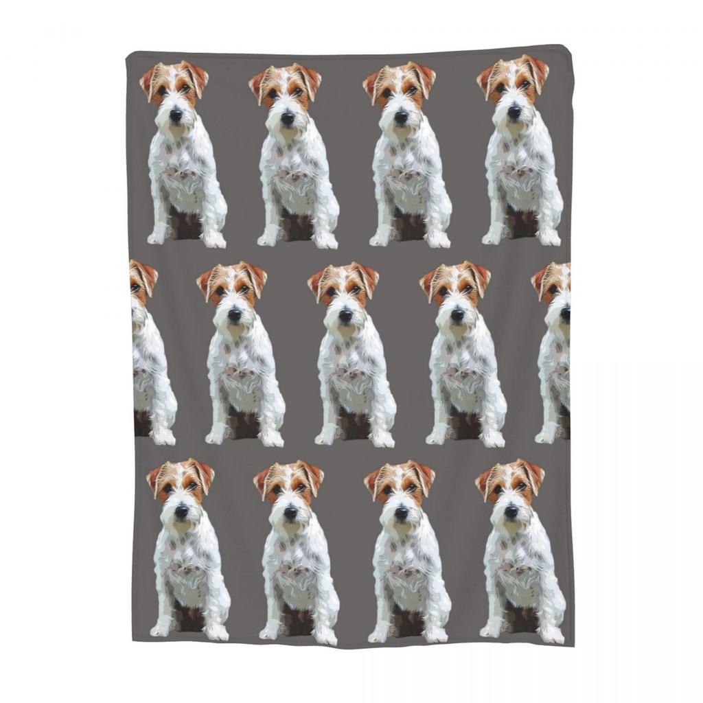 Jack Russell Terrier Dog Blankets Soft Warm Flannel Throw Blanket Cover for Bed Living room Picnic Travel Home Couch