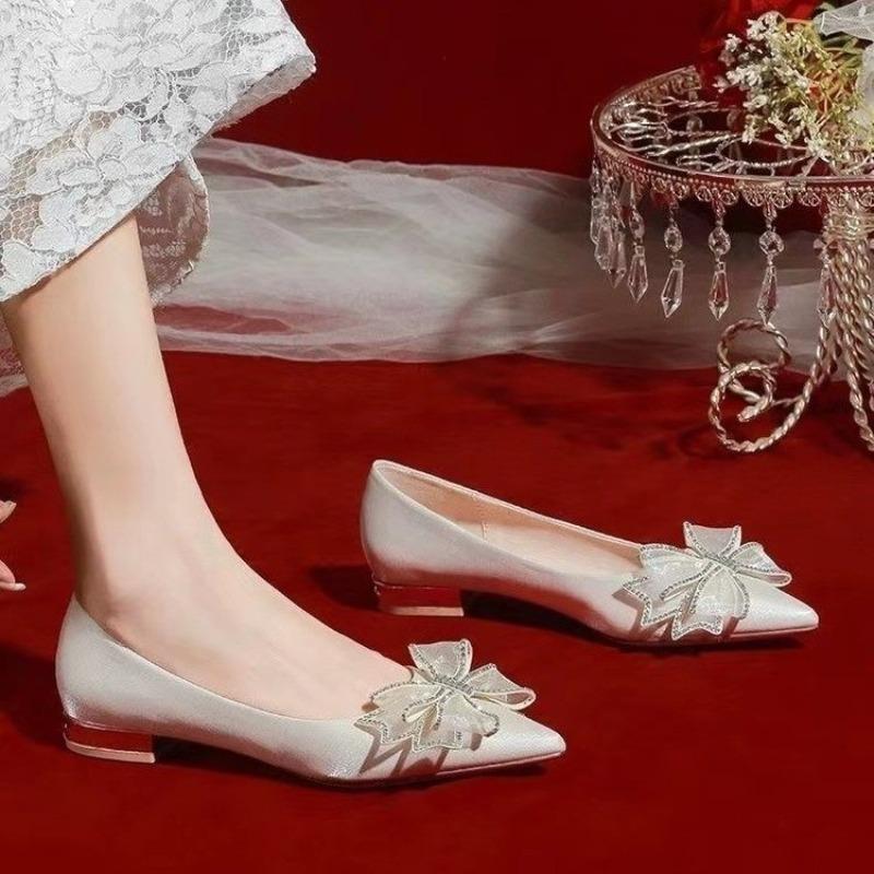 Blume Perle Damen High Heels Schuhe Kristall Luxus Sandalen Elegant 2025 Trend Neue Sommer Spitzschuhe Frau Pumps Zapatos
