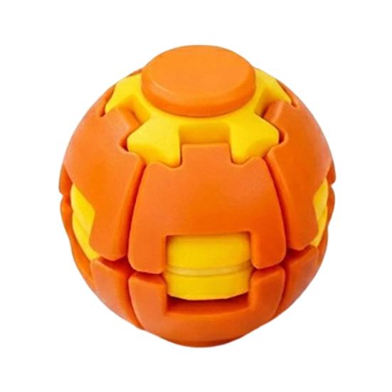 Concentration Training Toy 3D Printed Stress Ball, Press & Rotating Finger Spinner, Decompression Ball Fidget Toys, Portable Ergonomic for Office