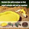 Reptiles Animal Feeding Plate Durable ABS Construction Shallow Water Dish For Turtles Lizards
