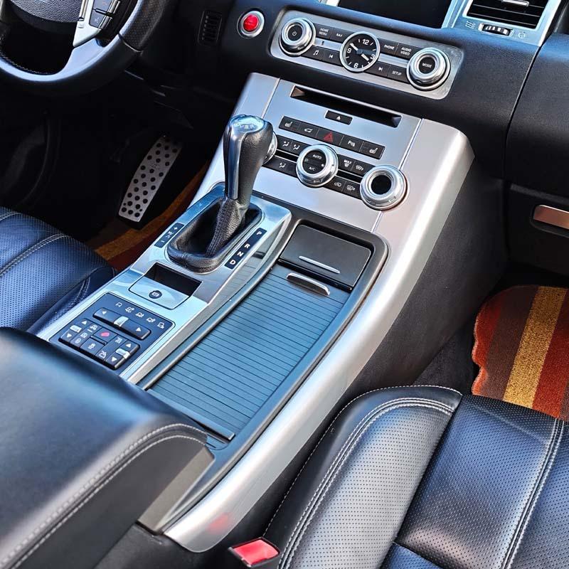 For Land Rover Range Rover Sport 2010-2013 ABS Carbon Fiber Car Center Console Side Trim Strip Sticker Car Accessories