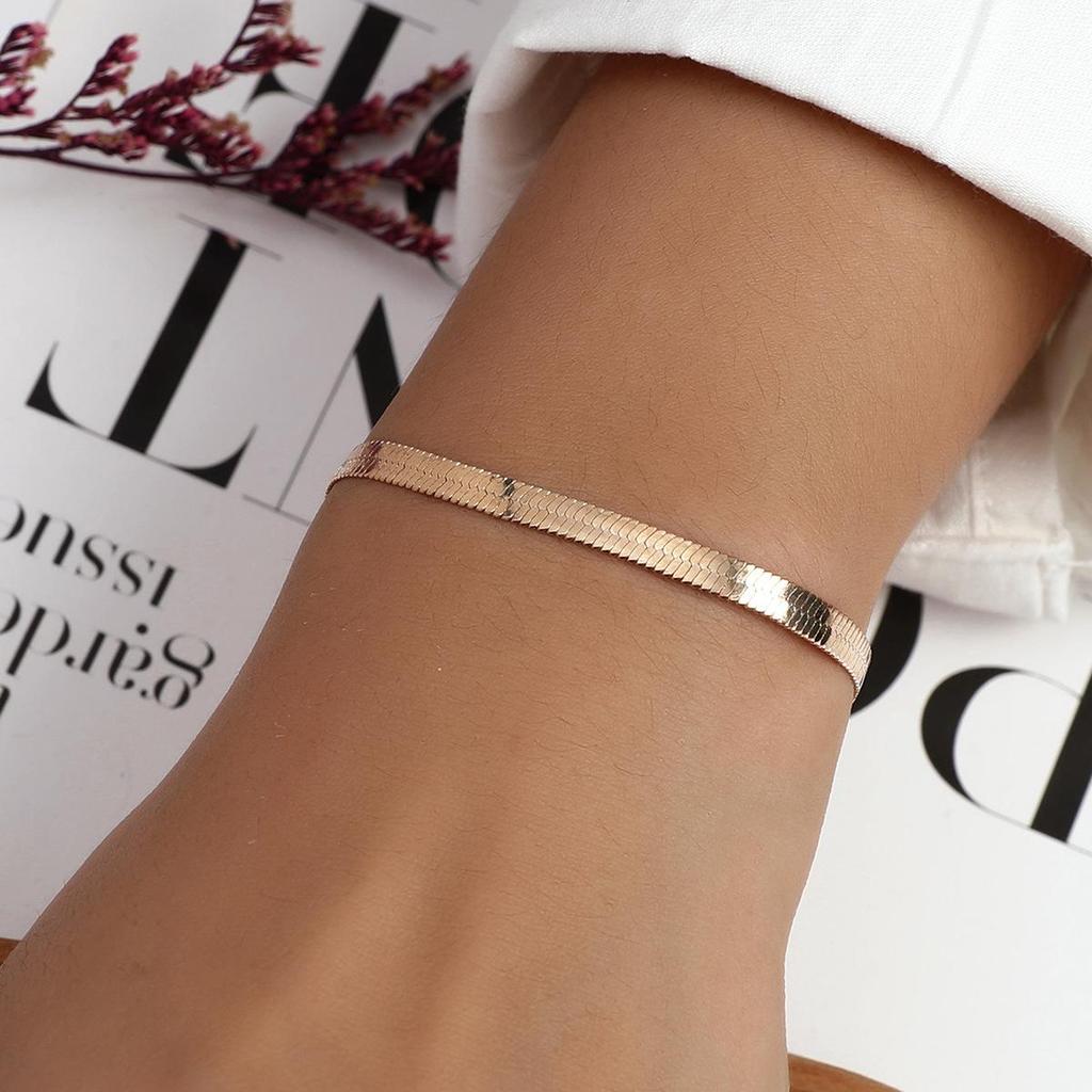 Women's Trendy Snake Bone Chain Alloy Bracelet - Retro, Creative Japanese Korean Style Bangle