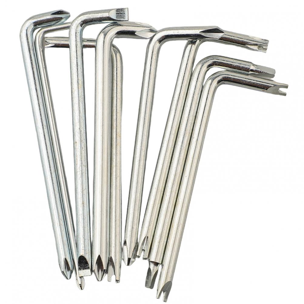 Compact Size 9pcs Screwdriver Set L-Shaped Screwdriver Narrow Space Screwdriver