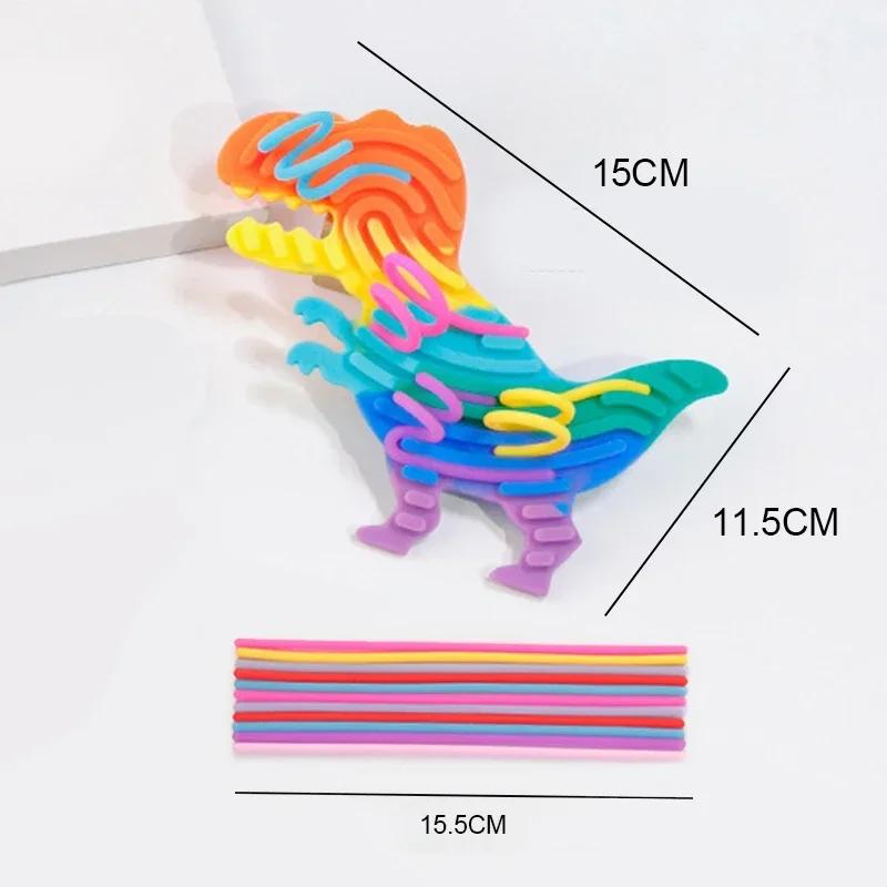 

Сенсорная развивающая доска для детей Доска с занятостями Расслабляющая Тревожность СДВГ Аутизм Снятие стресса Силиконовый стержень Дорожные Фиджет-игрушки Подарок на вечеринку