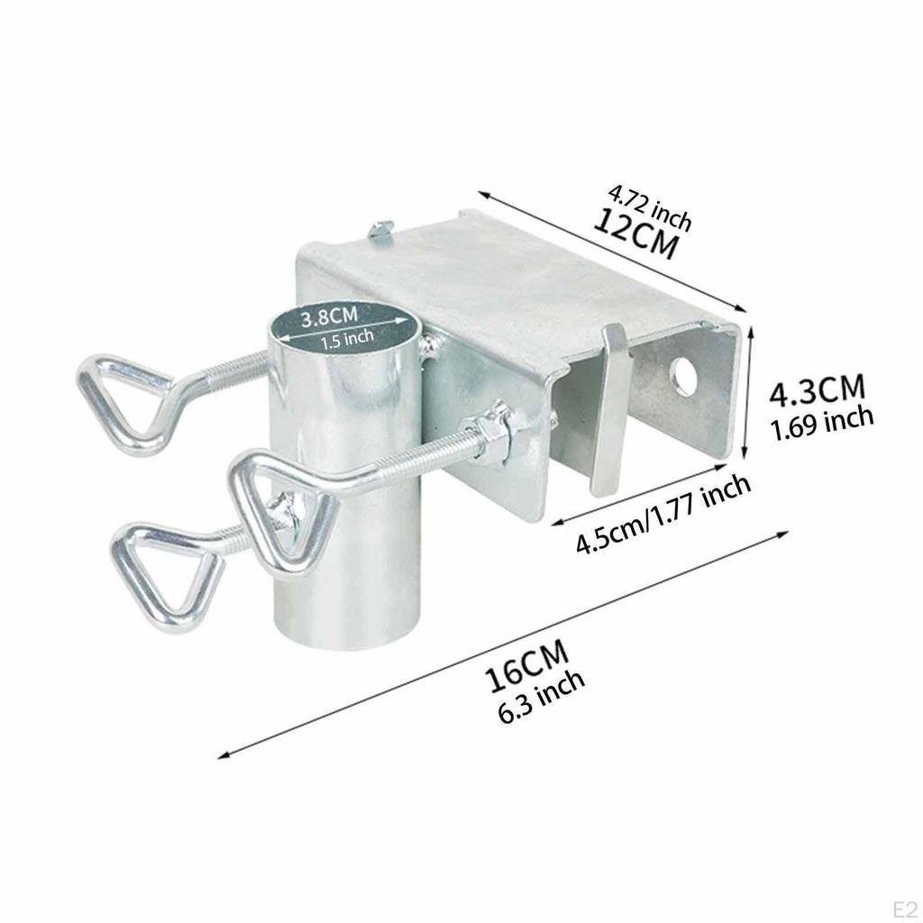 Patio Umbrella Clamp Parasol Practical Lightweight Deck Holder Base Bracket for