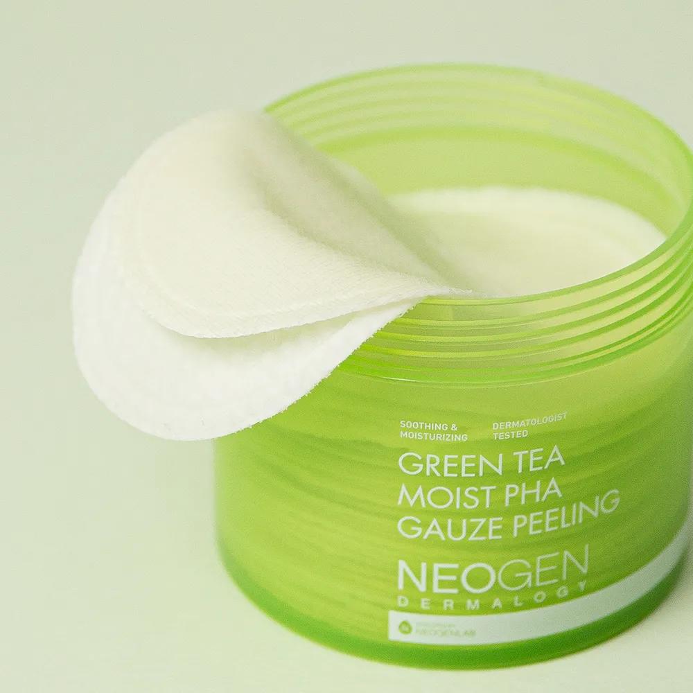 [Moisture Peeling/Exfoliation] Green Tea Moist PHA Gauze Peeling Pads 30 Sheets 01. Green Tea Moist PHA Gauze Peeling Pad