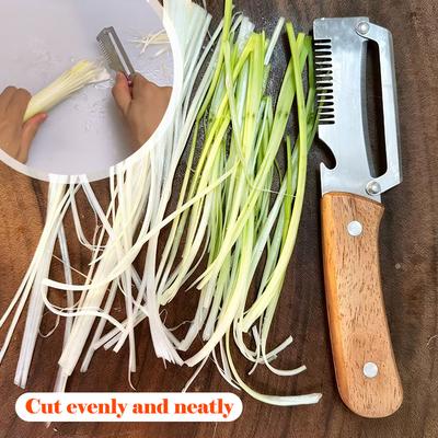 Nuevo pelador 3 en 1 de acero inoxidable para verduras con mango de madera de alta calidad, pelador multifuncional para patatas con abridor de botellas