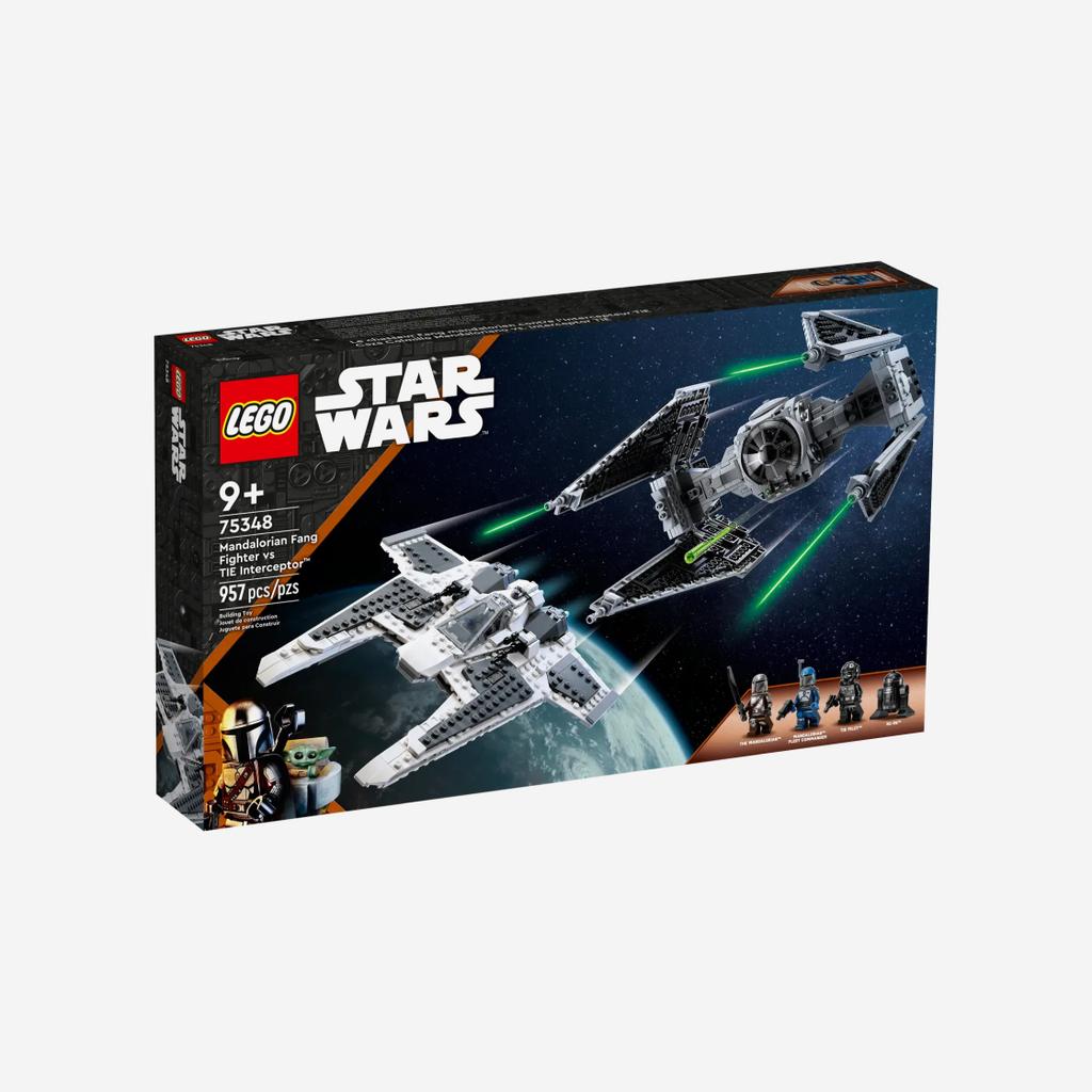 Lego Star Wars Mandalorian Fang Fighter gegen TIE Interceptor