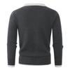 Herren Slim Fit Pullover Business Casual Pullover Strickoberteile Herbst Winter Warme Outfits Gemütlich Weiche Strickpullover Revers Langarmoberteile für Herren