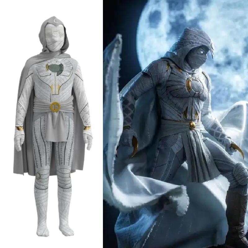 Moon Cosplay Knight Costume Suit Role Playing Halloween Party Stage Performance
