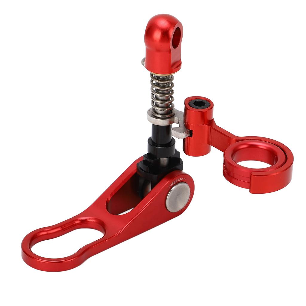 Quick Release Bike Seatpost Clamp Handle And Rear Frame Clip Aluminum Alloy for Brompton Folding Bike Anodize Red