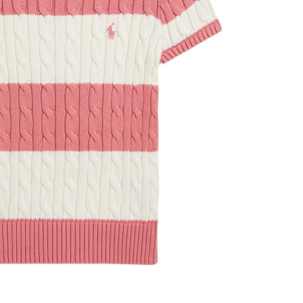 Polo Ralph Lauren Striped Cable Knit T-Shirt Classic Edition Kids Kids Tops CWPOSWEG6820620-650