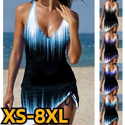Costumi da bagno estivi Nuovo design Stampa Costume da bagno Beachwear Donna Moda sexy Costume da bagno Due pezzi Tankini Monokini femminile