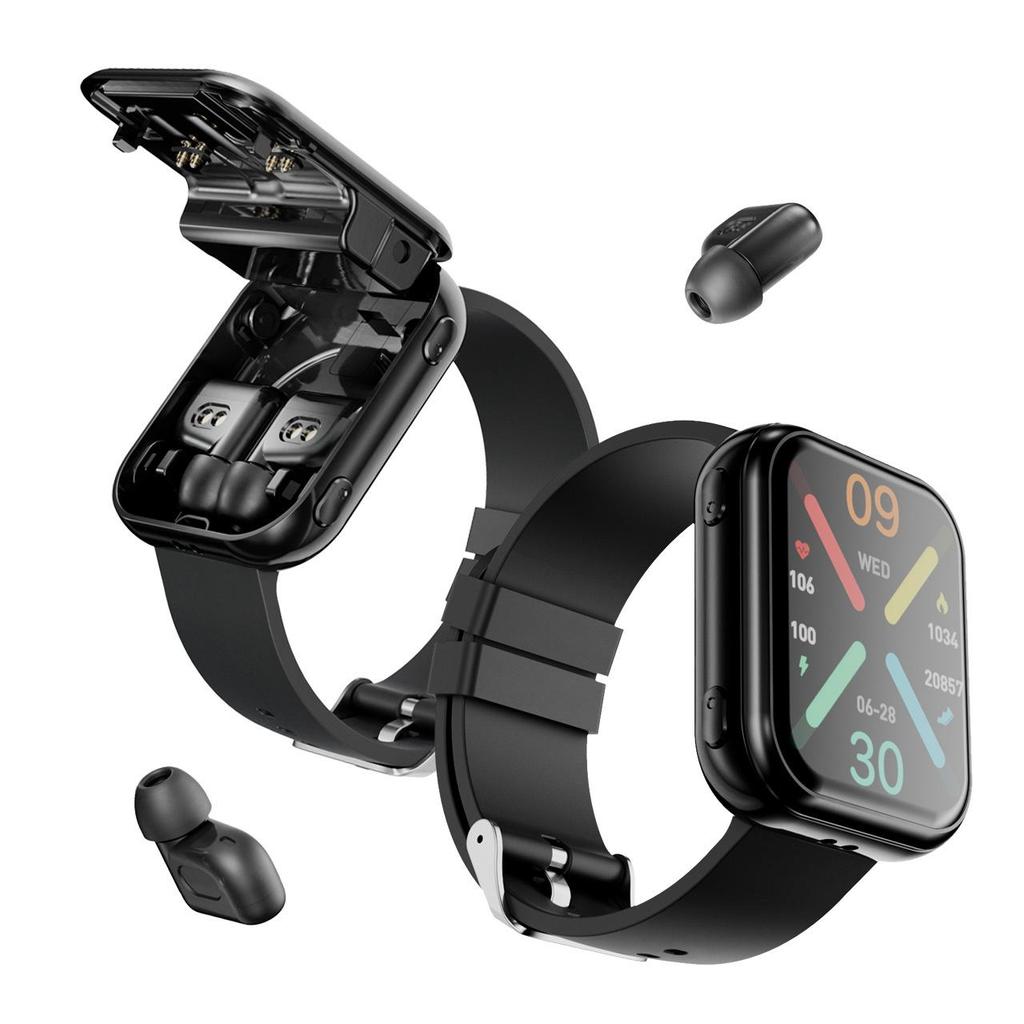 FereFit T1 2-in-1 Bluetooth Headset & Smartwatch with Heart Rate and Blood Oxygen Monitoring