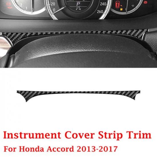 Fits Honda Accord 2013-2017 Carbon Fiber Inner trument Cover Strip Decorative