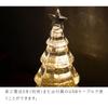 Minami Boeki Christmas Tree Light Stand, Christmas Item, Illuminates, Battery Operated, USB (Gold)