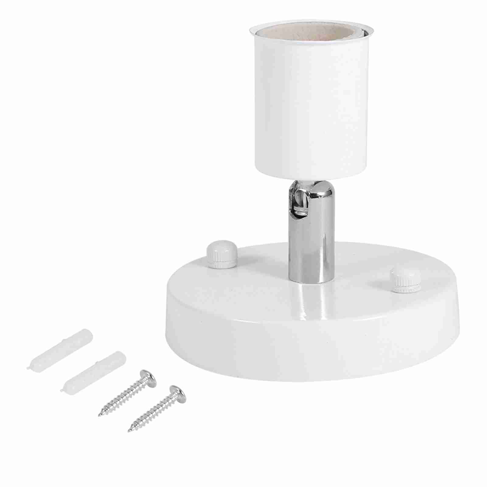 

E27 Современный винтажный потолочный светильник, настенный патрон для лампы, вращающийся на 180 градусов, черный белый