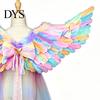 Cupid Wings for Valentine Day Angel Feather Wing Kids Girls, Colorful Elf Decorative Events Costume Birthday Party, Fairy Cosplay, Halloween,