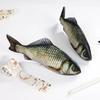 Creative Realistic Crucian Carp Pencil Case, Funny Fish Shaped Stationery Pouch for Students