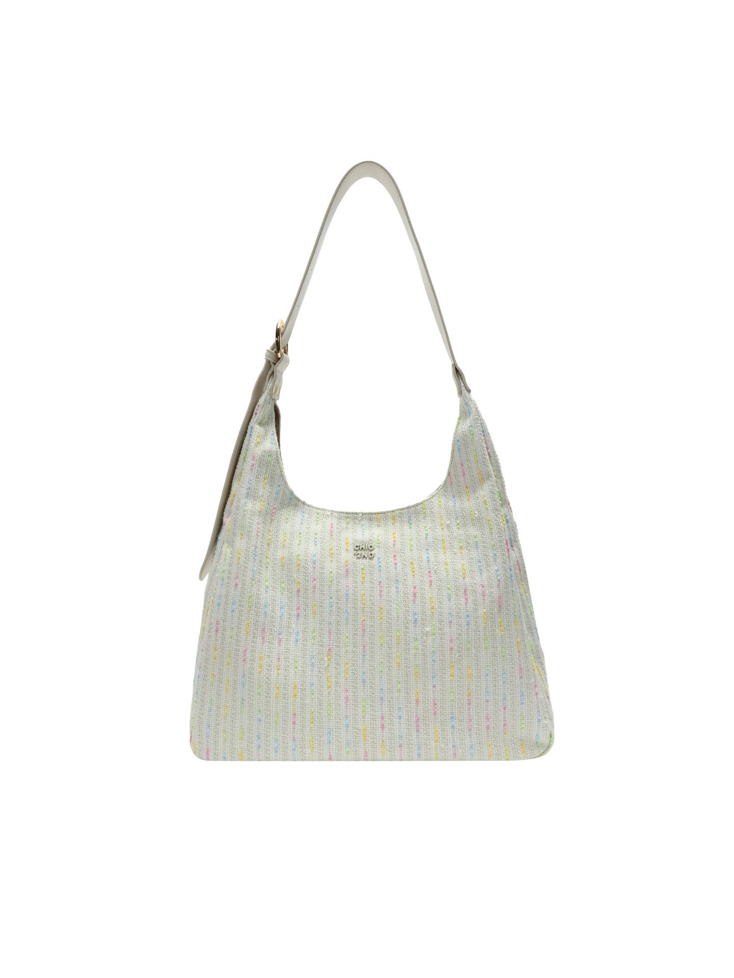 

Неоновая трикотажная сумка-тоут для женщин 2024 года, новая вместительная сумка-мессенджер через плечо