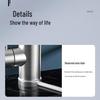 Stainless Steel Instant Electric Water Faucet with Digital Display for Fast Heating - Dual Hot & Cold Use.