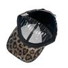Retro Personalized Leopard Print Baseball Cap Men'S And Women'S Hard Top Sunshade Print Street Cross-Border Cap