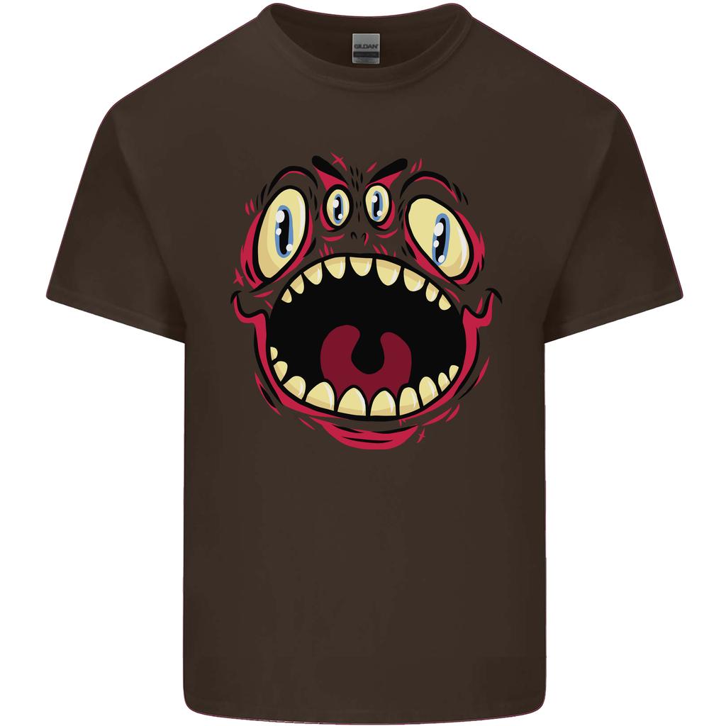 Four Eyed Scary Monster Halloween Unisexs Light Cotton TShirt