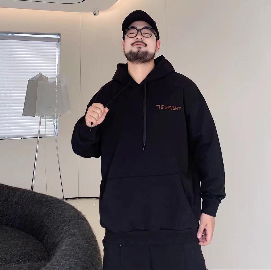 

Большой размер Капюшон Мягкая Высококачественная Ткань Устойчивая к Сминанию Мужская Уличная Спортивная Повседневная Дышащая Свободная Модный Тренд Удобный Топ с Длинным Рукавом XL