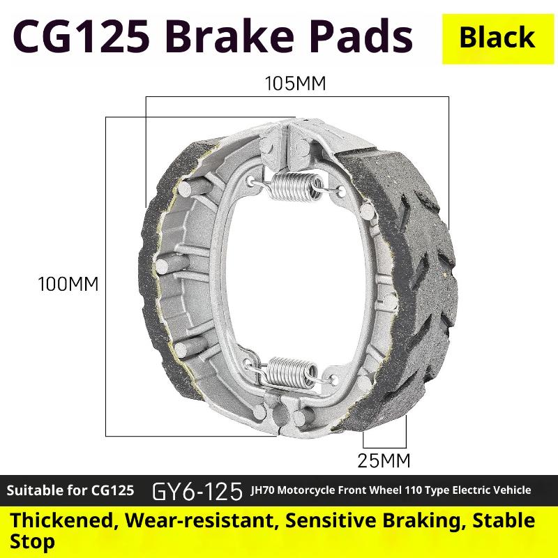 Motorcycles Brake Shoes Brake Pad Block Cg125 For Gy6 50 Gy6 80 Gy6 125 Cg125 Cg150 139Qmb 152Qmi 156Fmi Scooter Moped Atv
